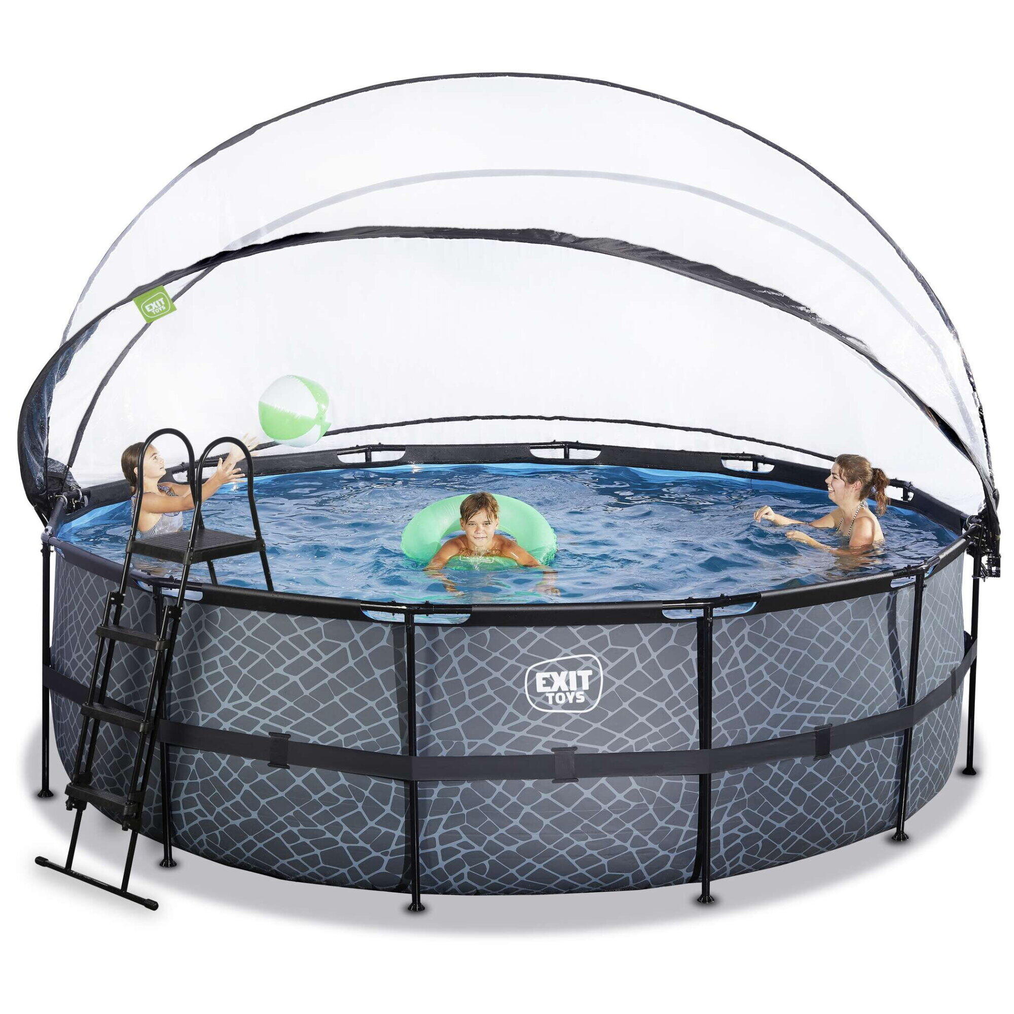 Pool ø450x122cm mit Abdeckung und Sandfilterpumpe 7/7