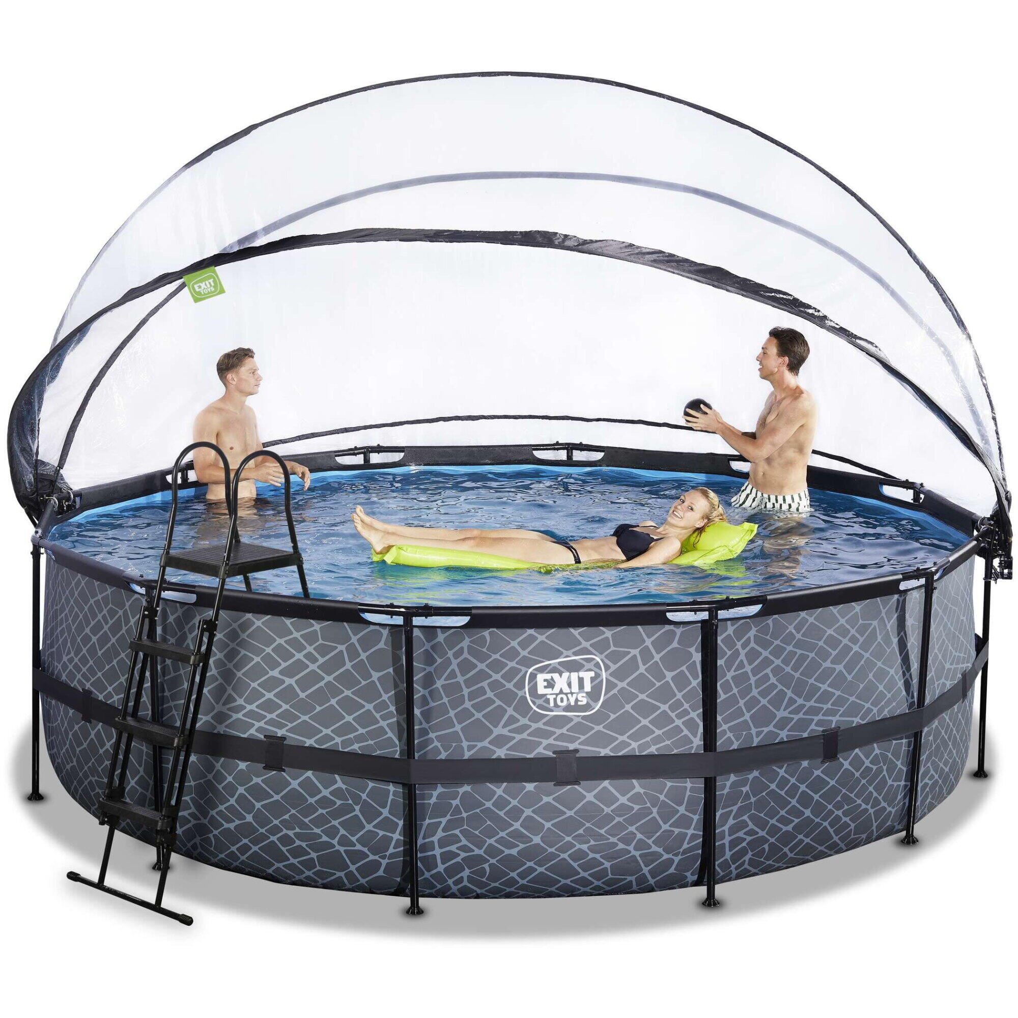 Piscina ø488x122cm con cúpula y bomba de filtrado de arena 6/7