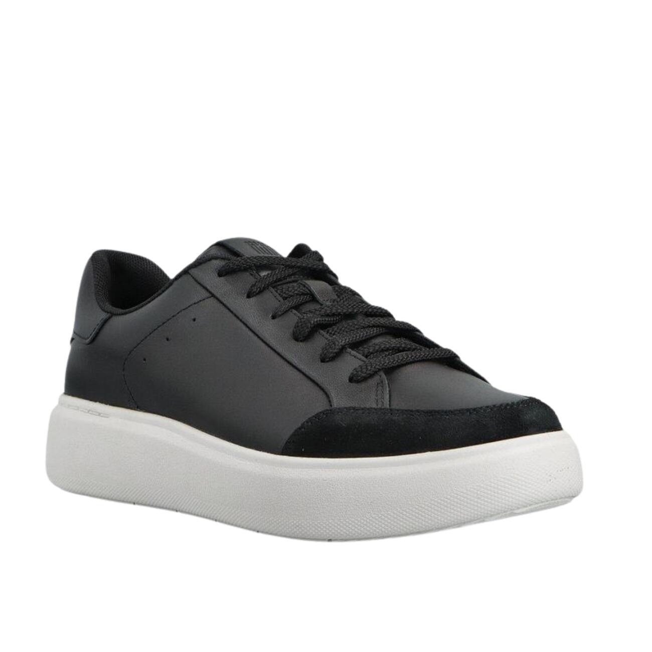 FITFLOP RTG leren vetersneakers  ZWART 37 3/7