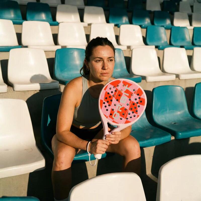 Damă Rachetă Padel Rotundă Carbon Control Wavy