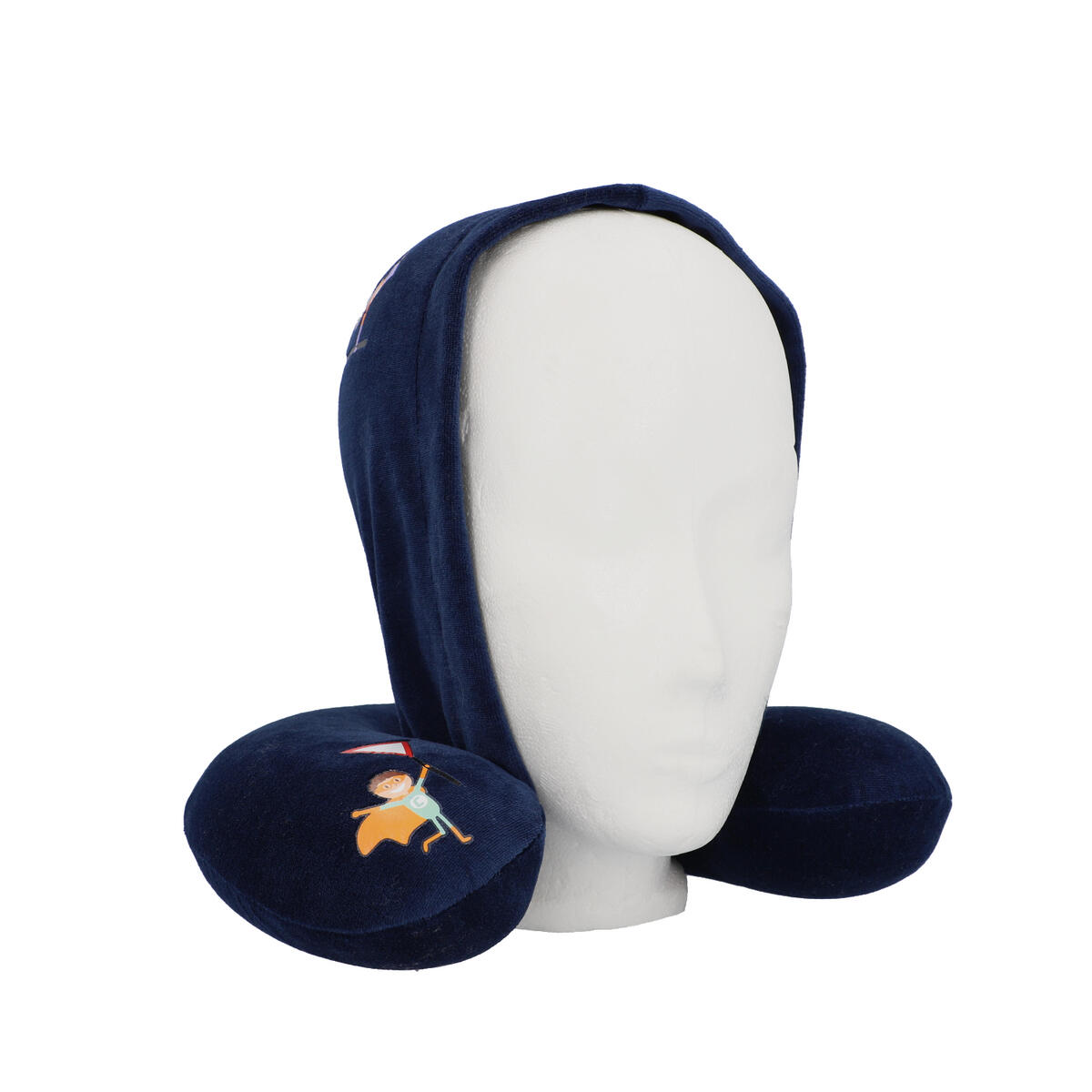 cartrend KIDS Nackenkissen mit Kapuze blau 7/7