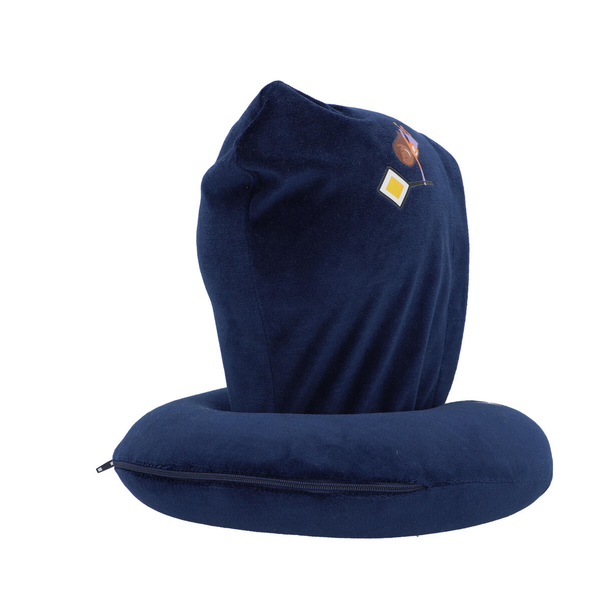 cartrend KIDS Nackenkissen mit Kapuze blau 6/7