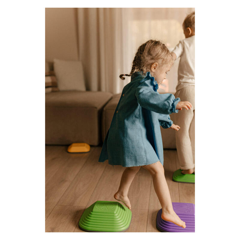 Copii Pietre de Echilibru Senzoriale Traseu Aplicat Step Set 6 buc Lemn