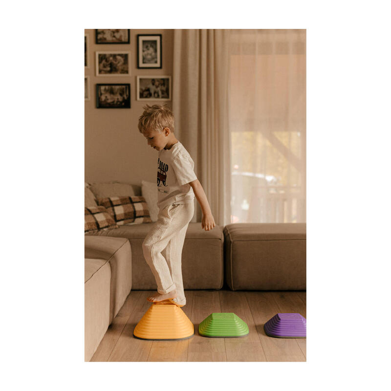 Copii Pietre de Echilibru Senzoriale Traseu Aplicat Step Set 6 buc Lemn