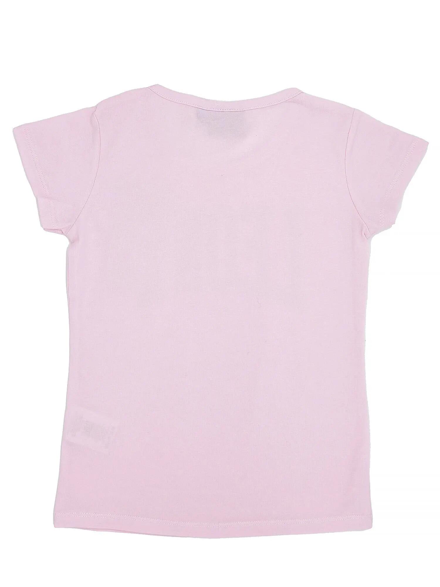 Kurzärmliges T-Shirt mit großem Logo für Folienmädchen 2/2