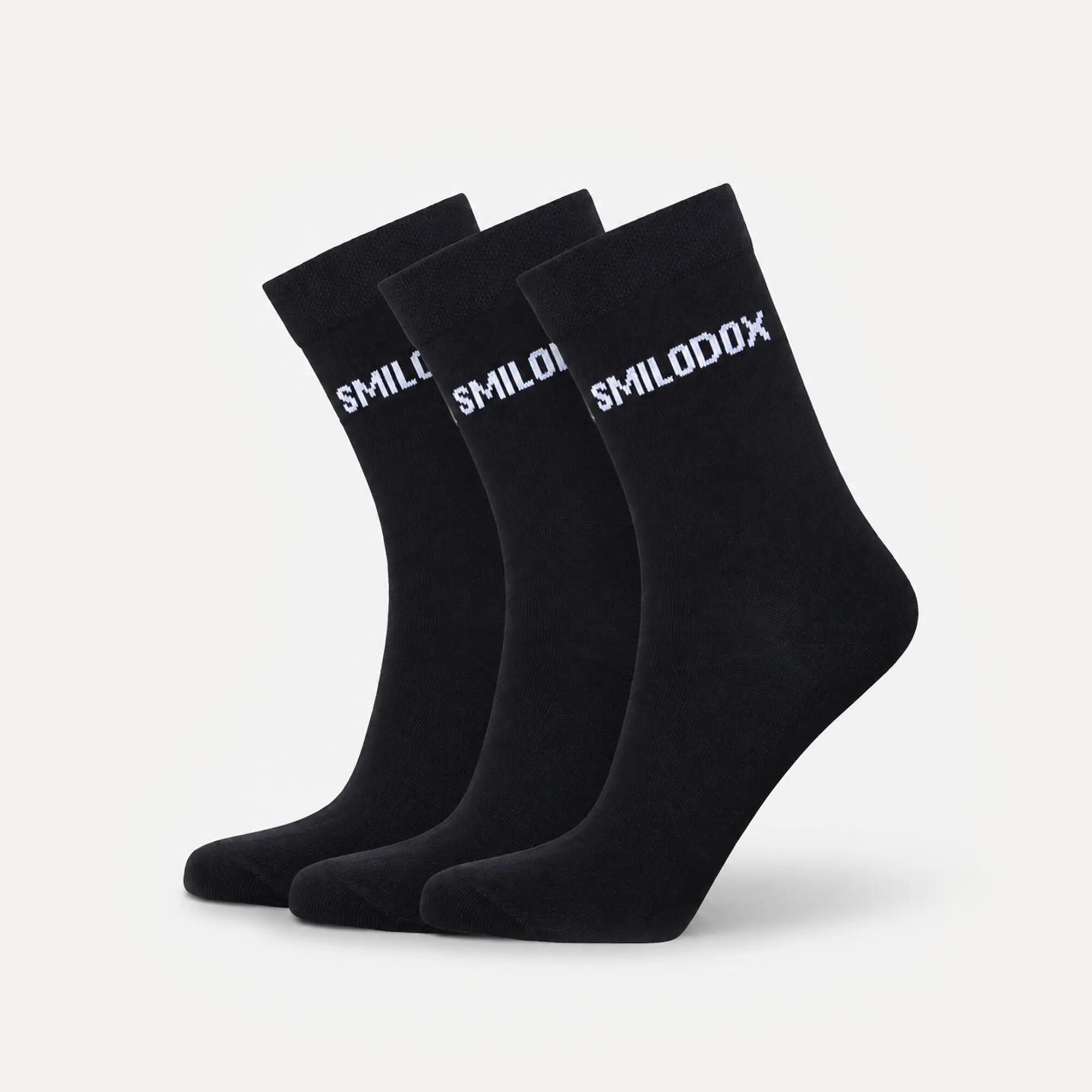 Unisex Classic Socken 3er Pack 3x Business Socken Schwarz 2/2