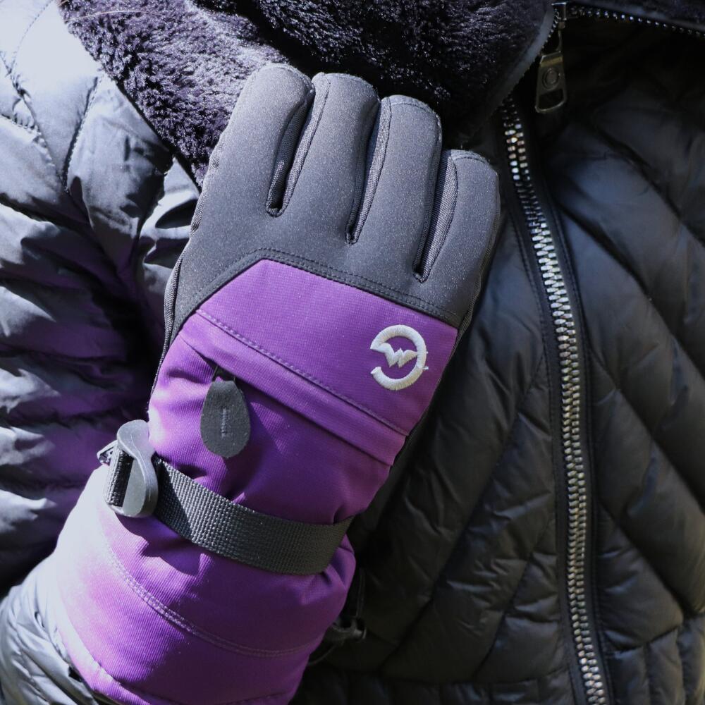 STOMP Junior-Handschuhe PURPLE/BLACK. 5/6