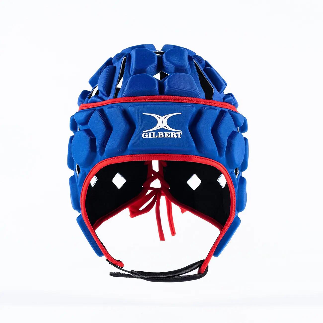 Gilbert Octane Rugby Headguard Koningsblauw En Rood 4/5