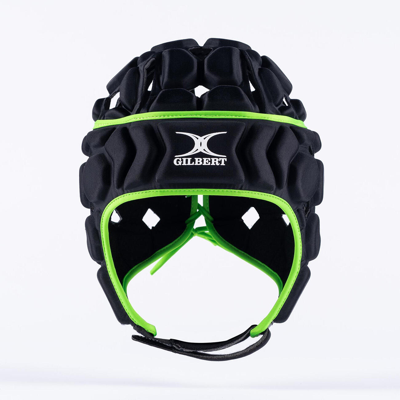 Gilbert Octane Rugby Headguard Black and Green 4/7
