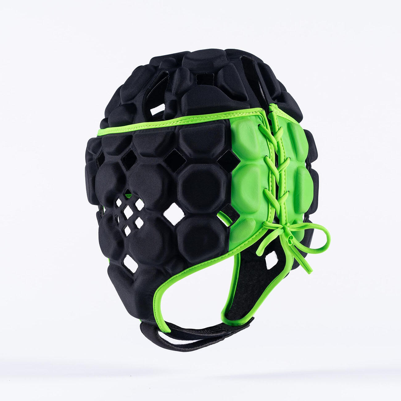 Gilbert Octane Rugby Headguard Black and Green 2/7