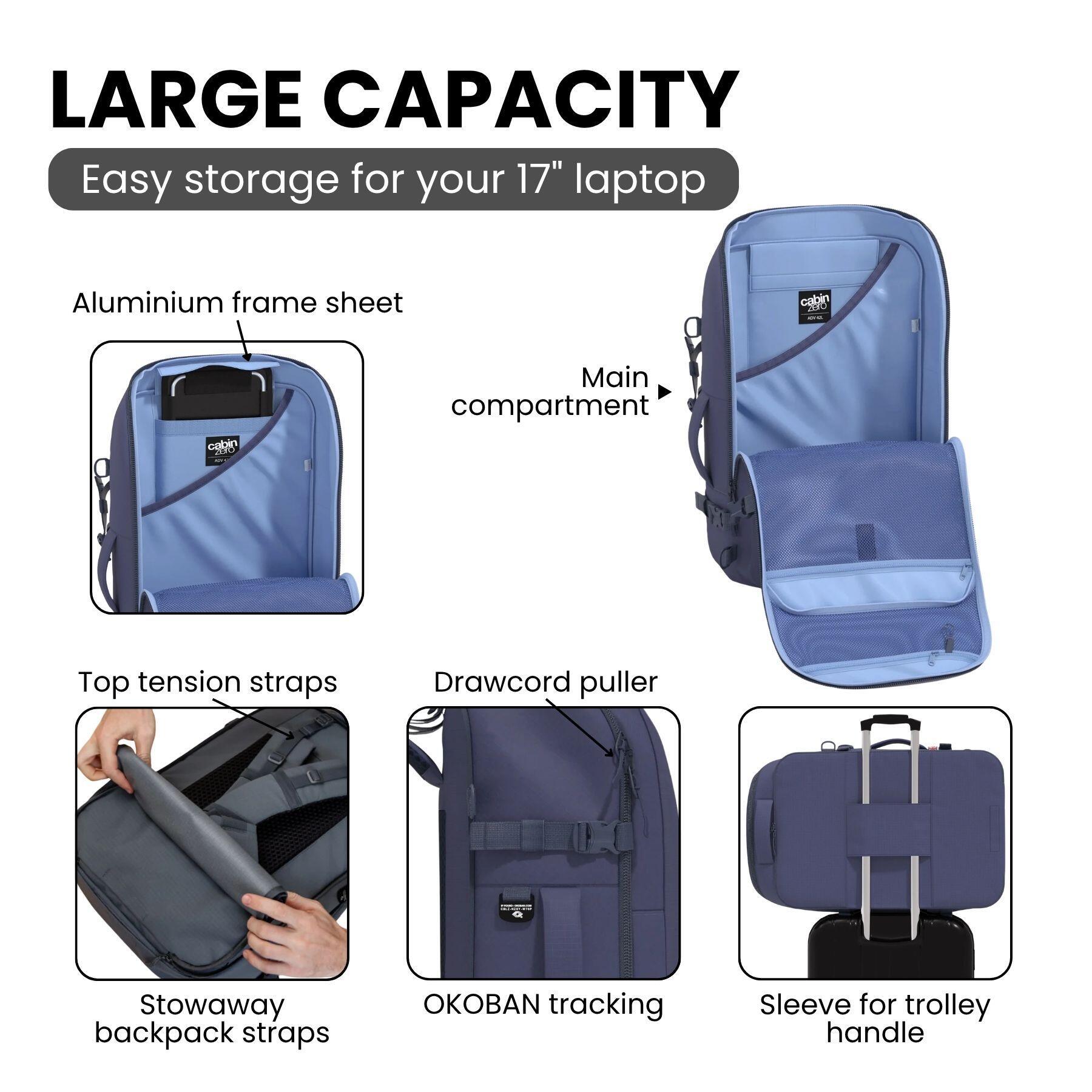 Cestovní batoh CabinZero Adventure 42 l 2/15