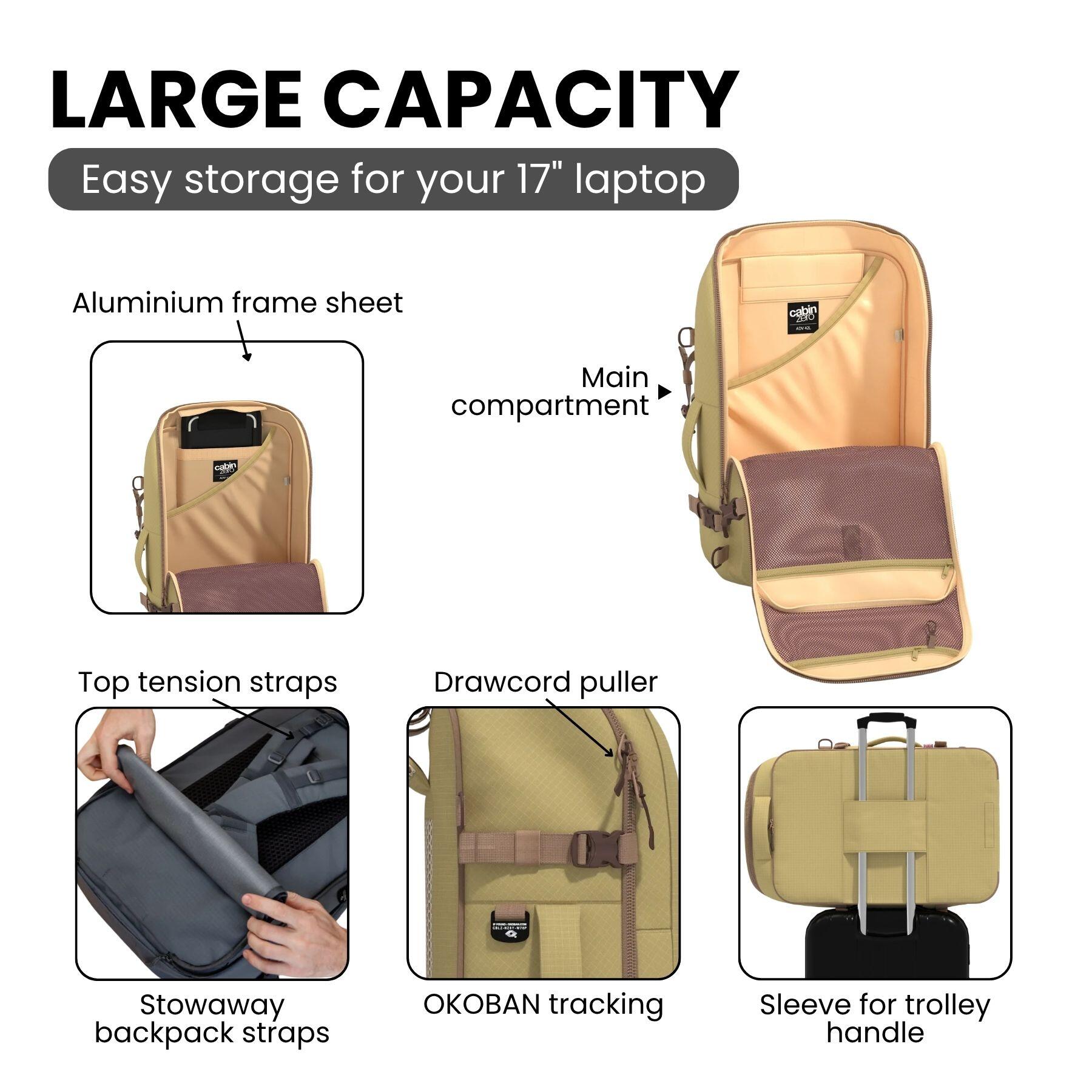 Cestovní batoh CabinZero Adventure 42 l 2/15
