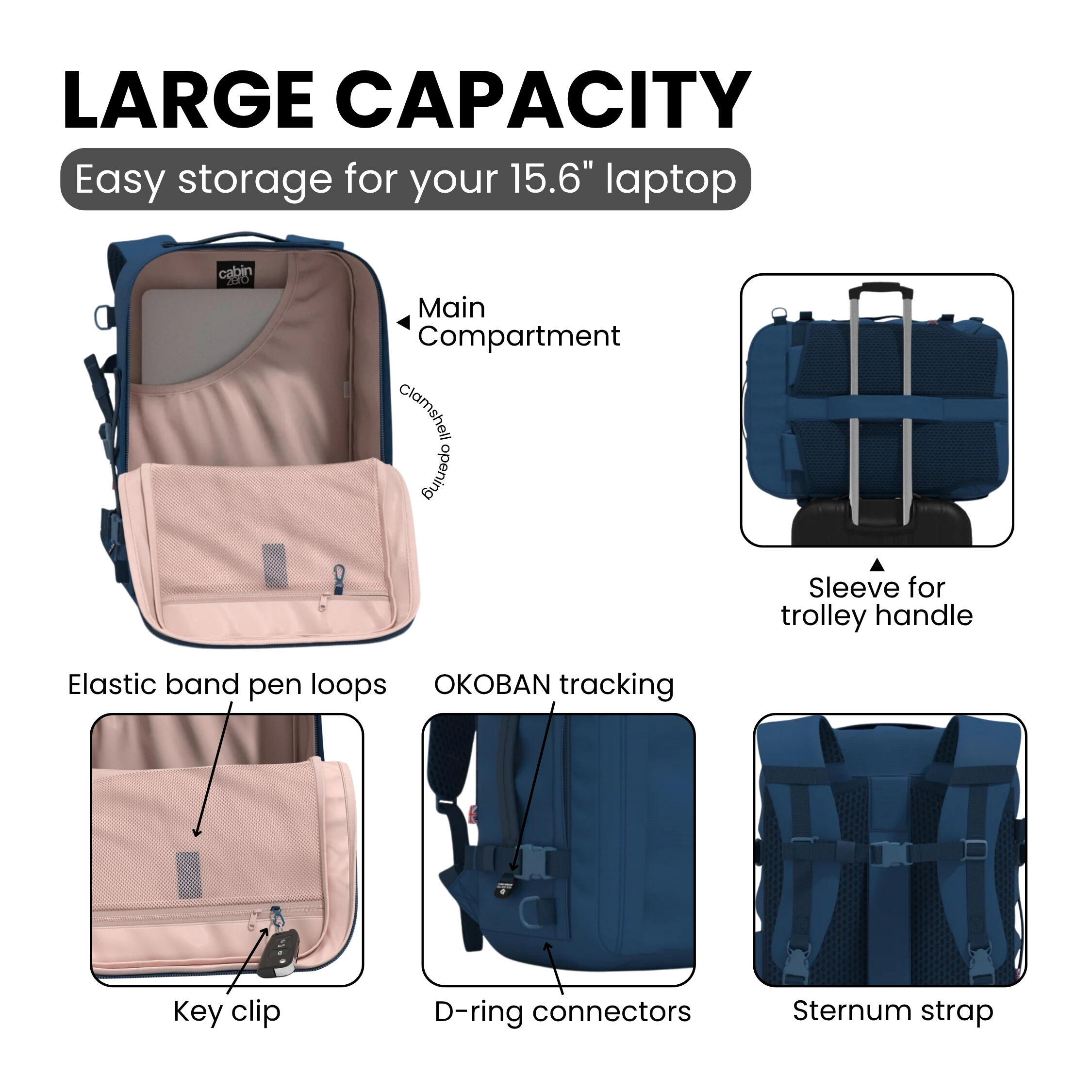 Batoh do letadla CabinZero Classic Plus 32L 2/11
