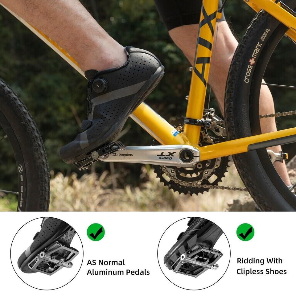 ROCKBROS Klickpedale Fahrradpedale  SPD Pedale Rutschfest 5/6