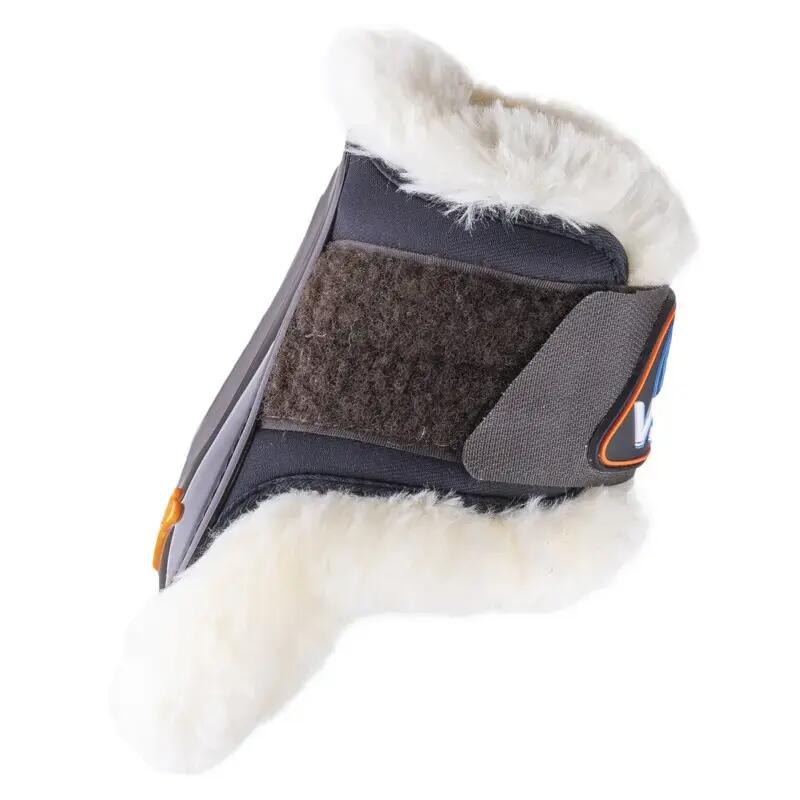 Otwarte ochraniacze tylne dla konia z rzepem eQuick Vibe Fluffy 3/3