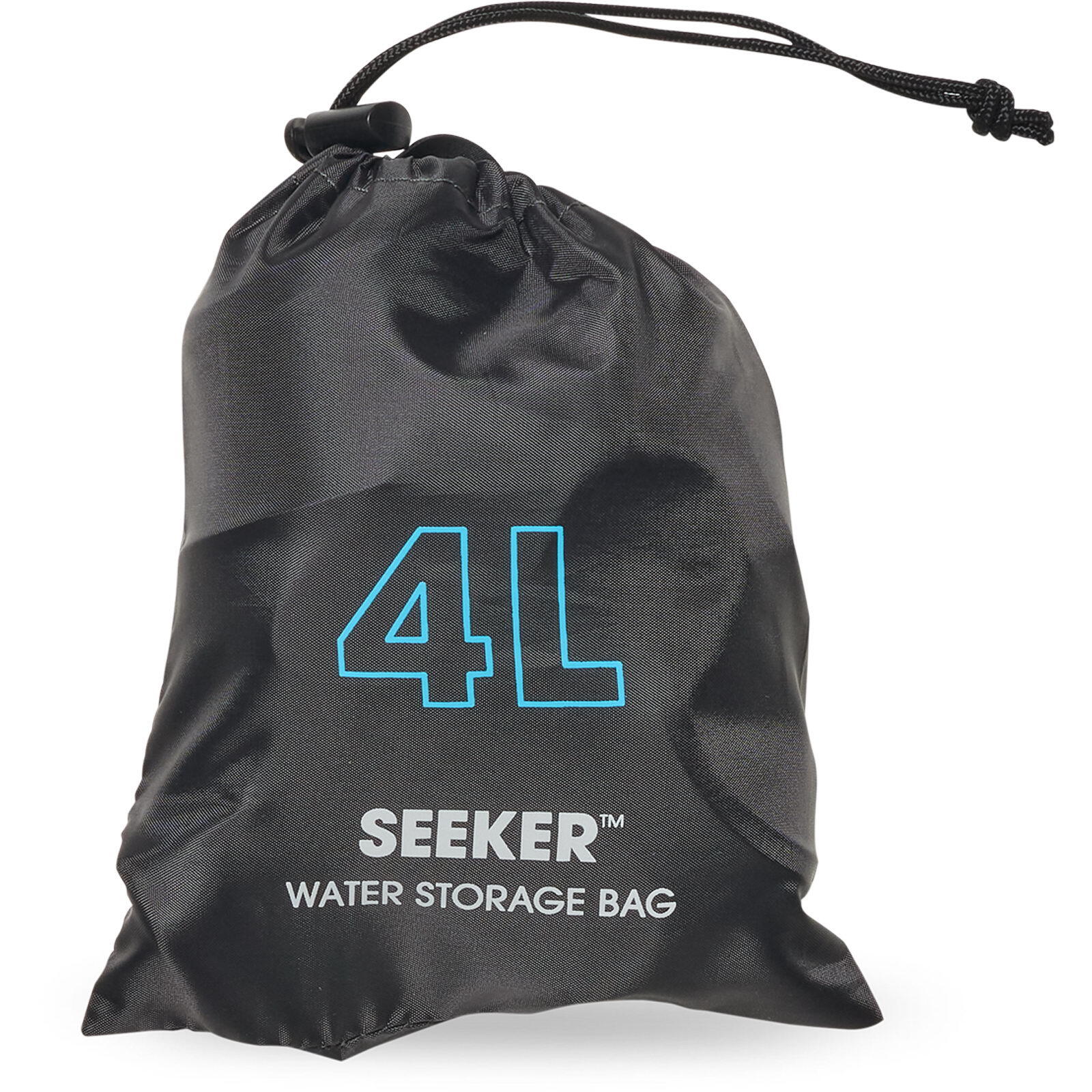 Hydrapak Seeker 4L Trinkblase grau TPU, faltbar, Öffnung 42 mm, flexibler Griff 5/6