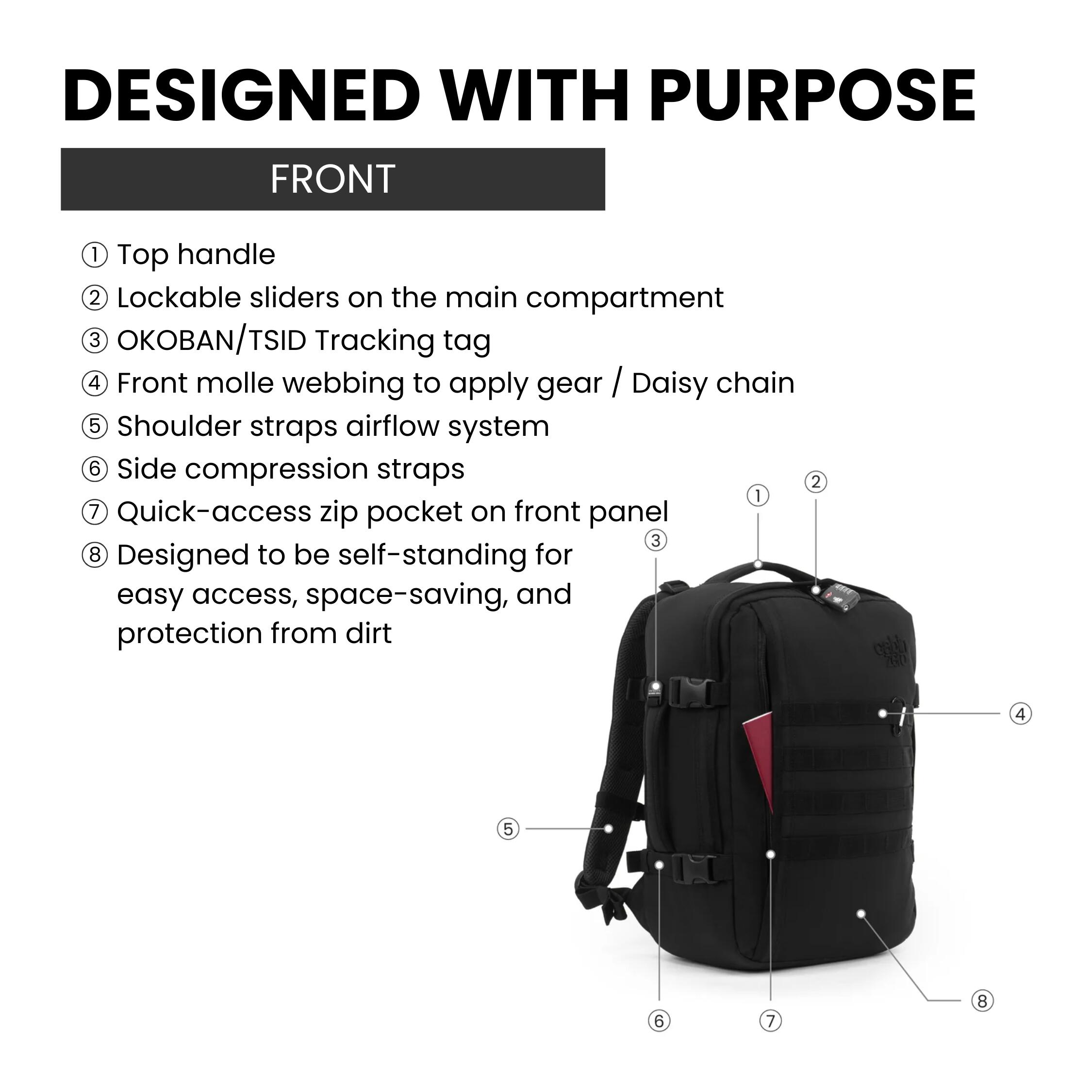 Plecak torba podręczna CabinZero Military 36 L CZ18 2/7