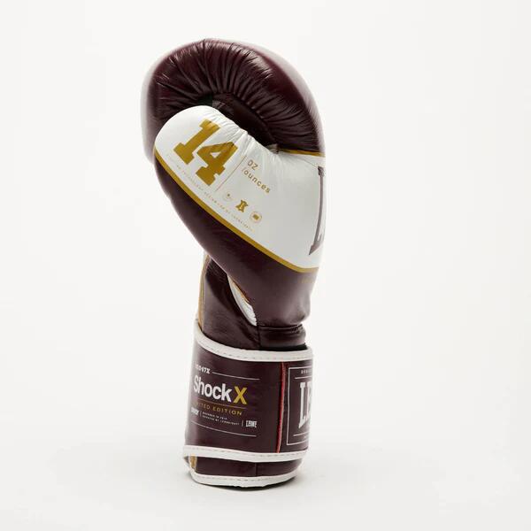 Leone1947 Guantes de Boxeo SHOCK X burdeos 14oz 8/15