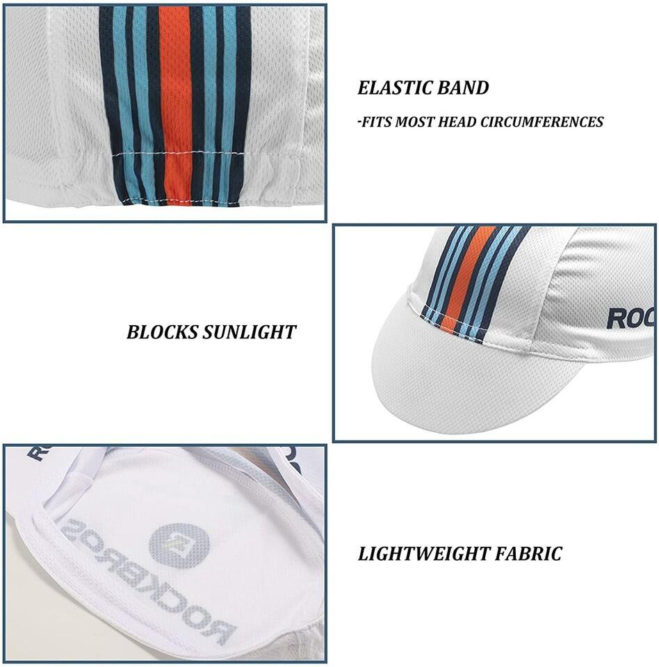 ROCKBROS Fahrradkappe Kappe Mütze unter Helm Cap Anti-UV Atmungsaktiv 2/6