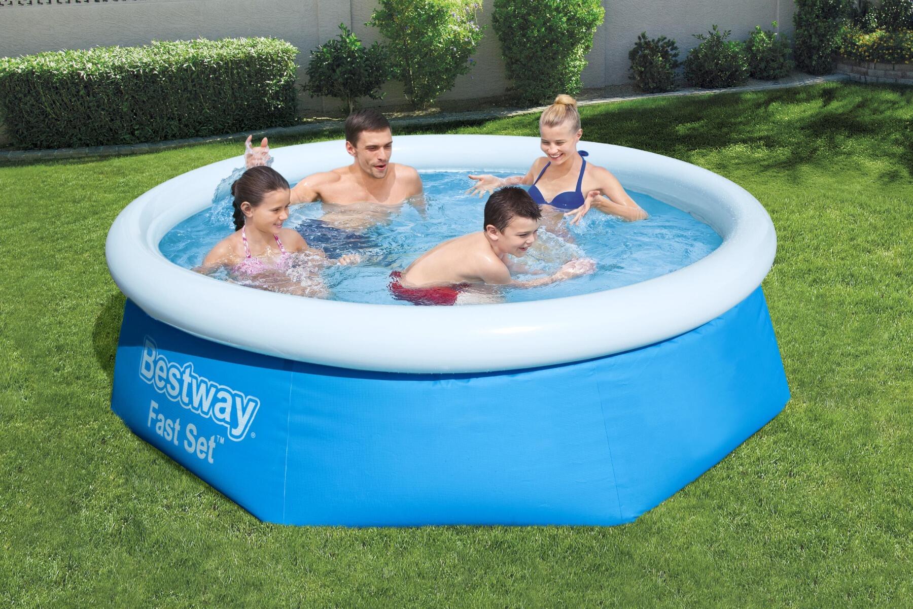 Ø 305 x 76 cm Bestway Zwembad Fast Set rond 2/6