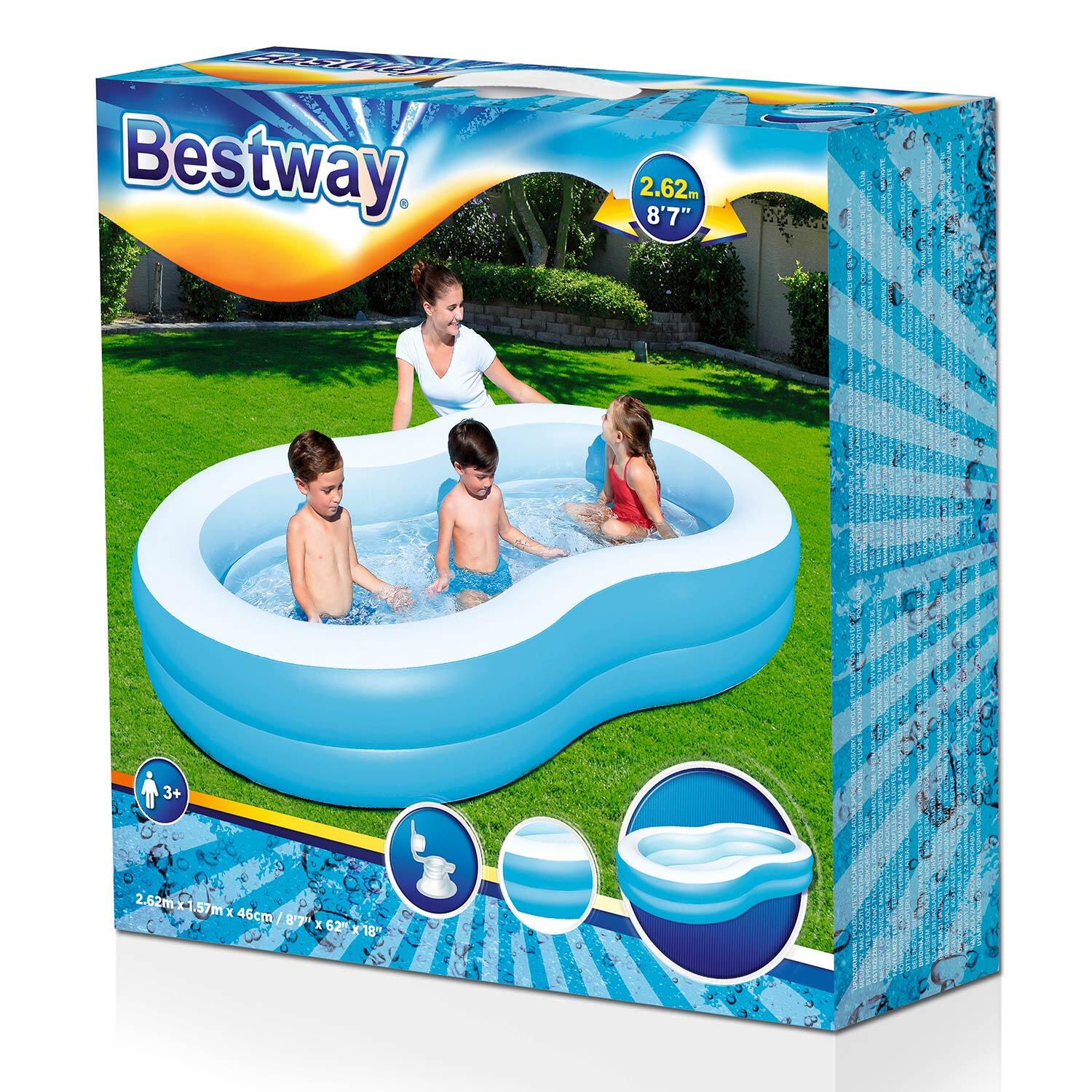 Piscina hinchable Bestway Gran Lago 262x157x46 cm 3/6