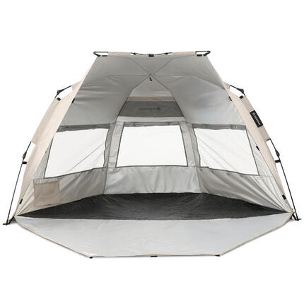 Tente de plage Pop Up Up To Go - Légère - Protection UV 50+ - Argent