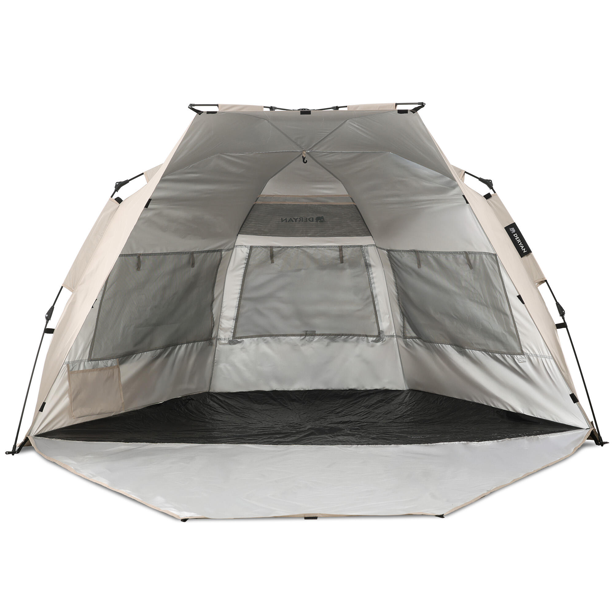 Deryan Up To Go Pop Up Strandzelt - Anti-UV 50+ - Silber 3/7