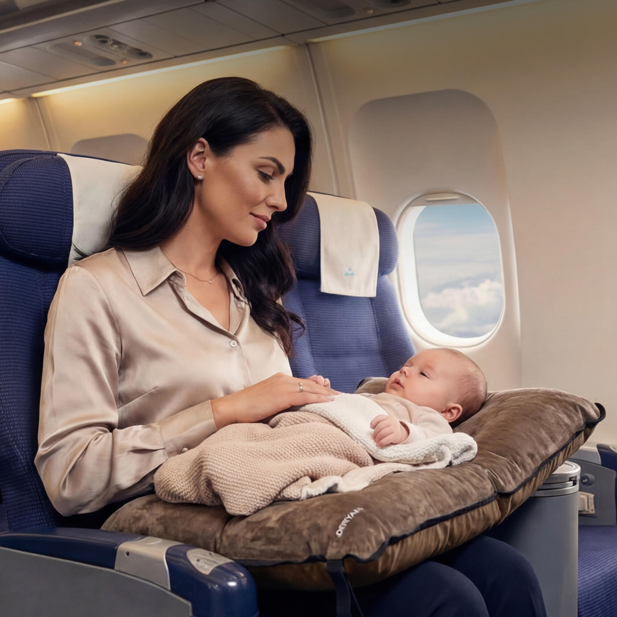 AirTraveller Vliegtuigbedje - Reiskussen met matras - Voor Babys 0 tot 2 jaar 5/6