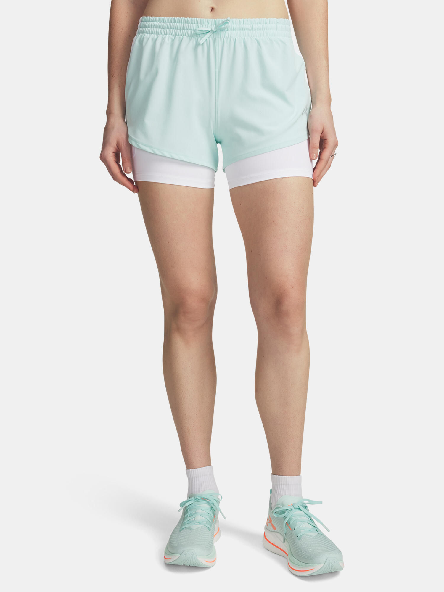 Pantaloni scurți de alergare pentru femei Under Armour Velociti Pro 4 2N1