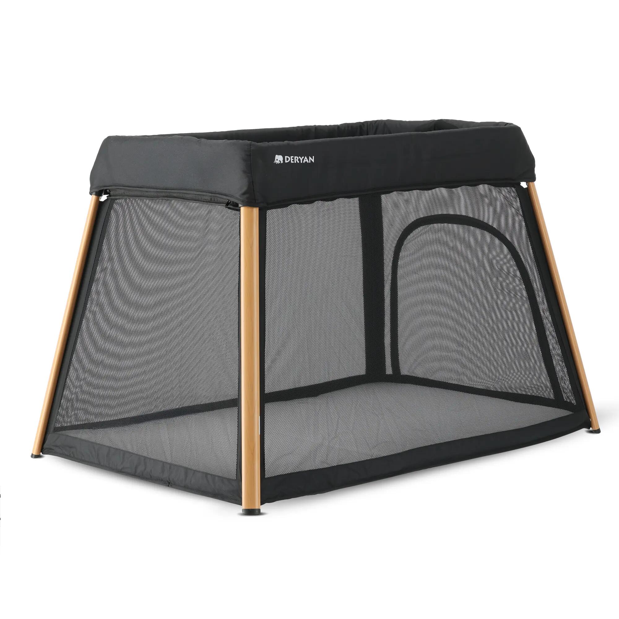 eryan 2-in-1 Kinderbett und Laufstall - Inklusive Stoßstange - Holzoptik 5/8
