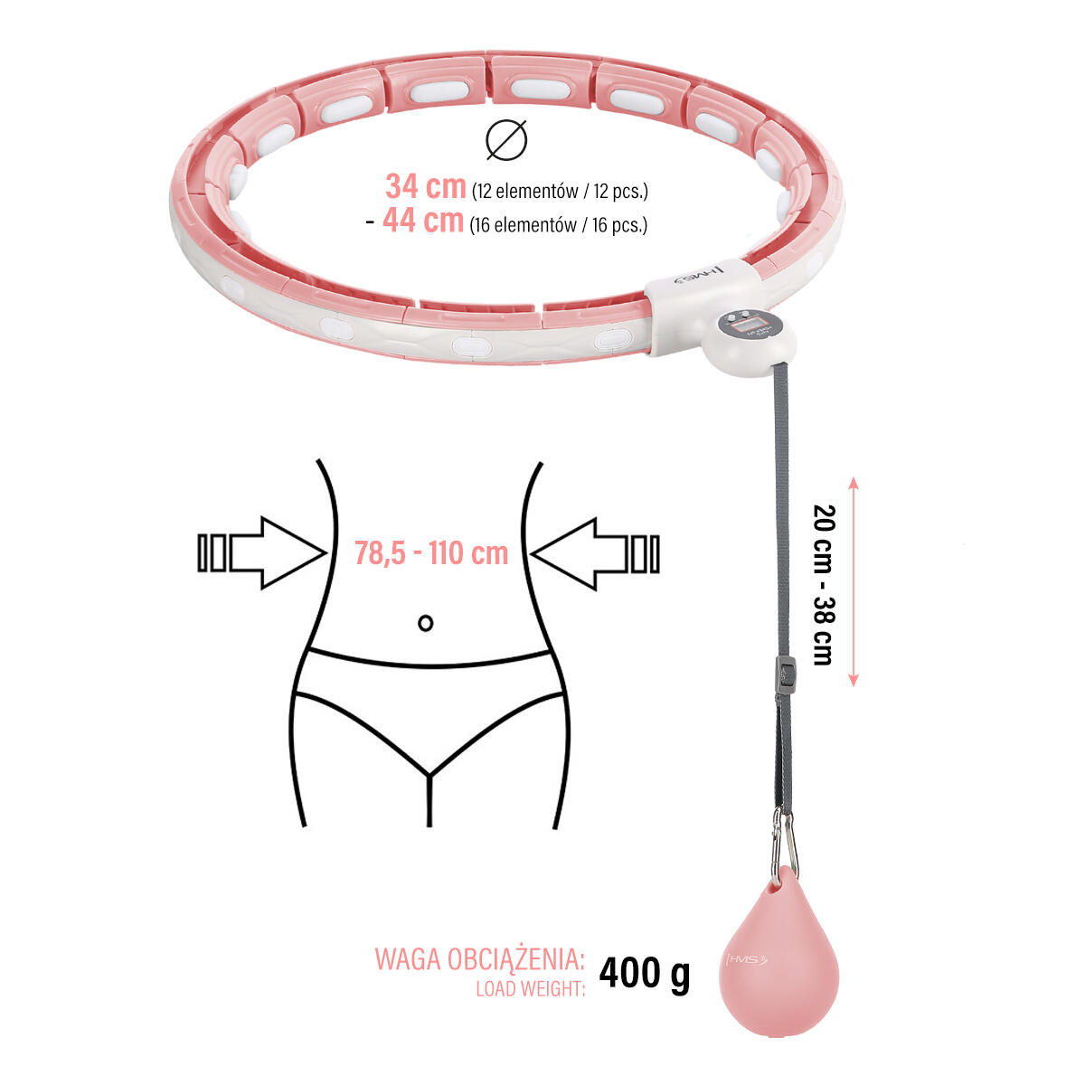 Magnetisches Reifen Set HHM15 mit HMS-Zähler + Gürtel BR163 Plus Size 7/7