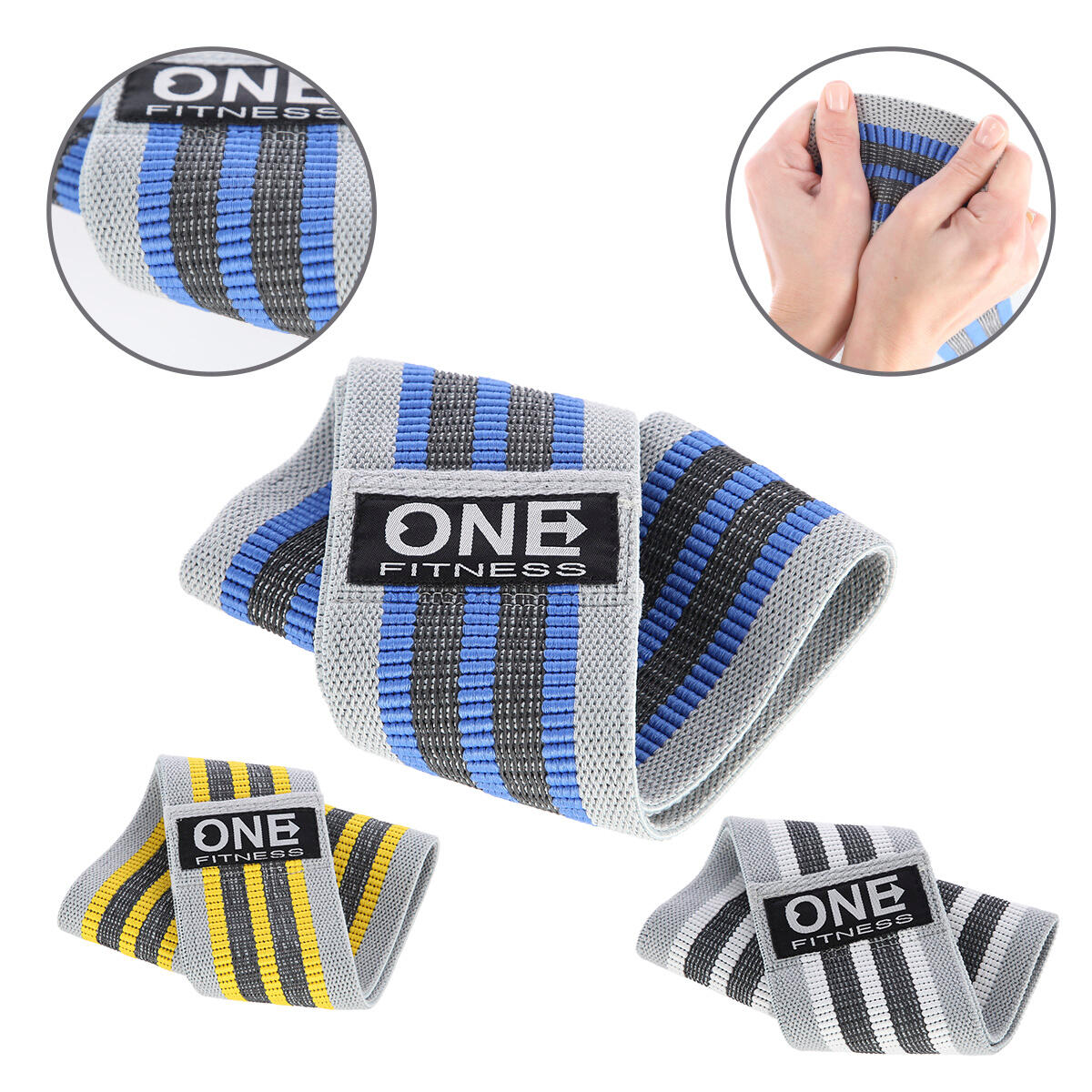 Sada odporových gum Hip band ONE Fitness HB001 3v1 5/7