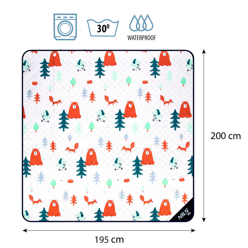 Pătură impermeabilă LAS 195x200 cm termoizolantă NILS CAMP NC8028