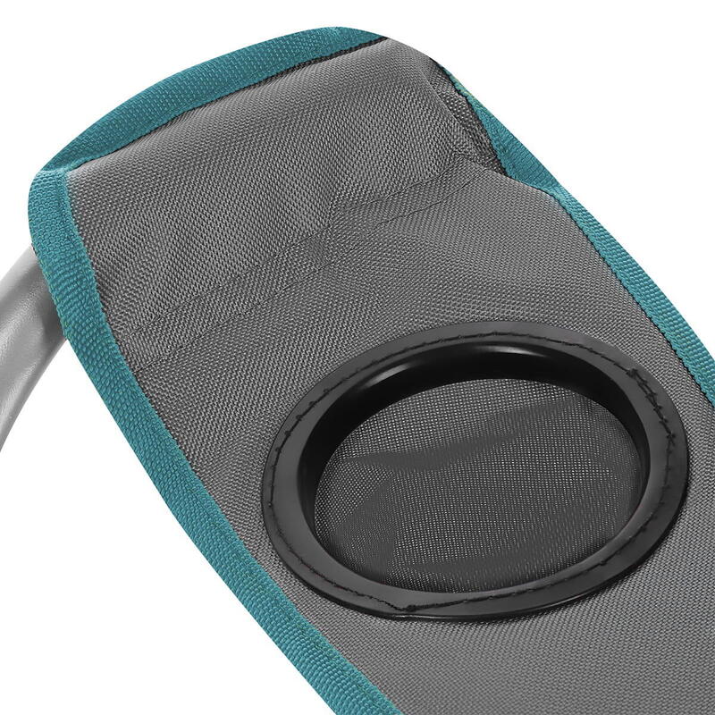Scaun camping pliabil 130kg ergonomic cu suport pahare NILS CAMP NC3079