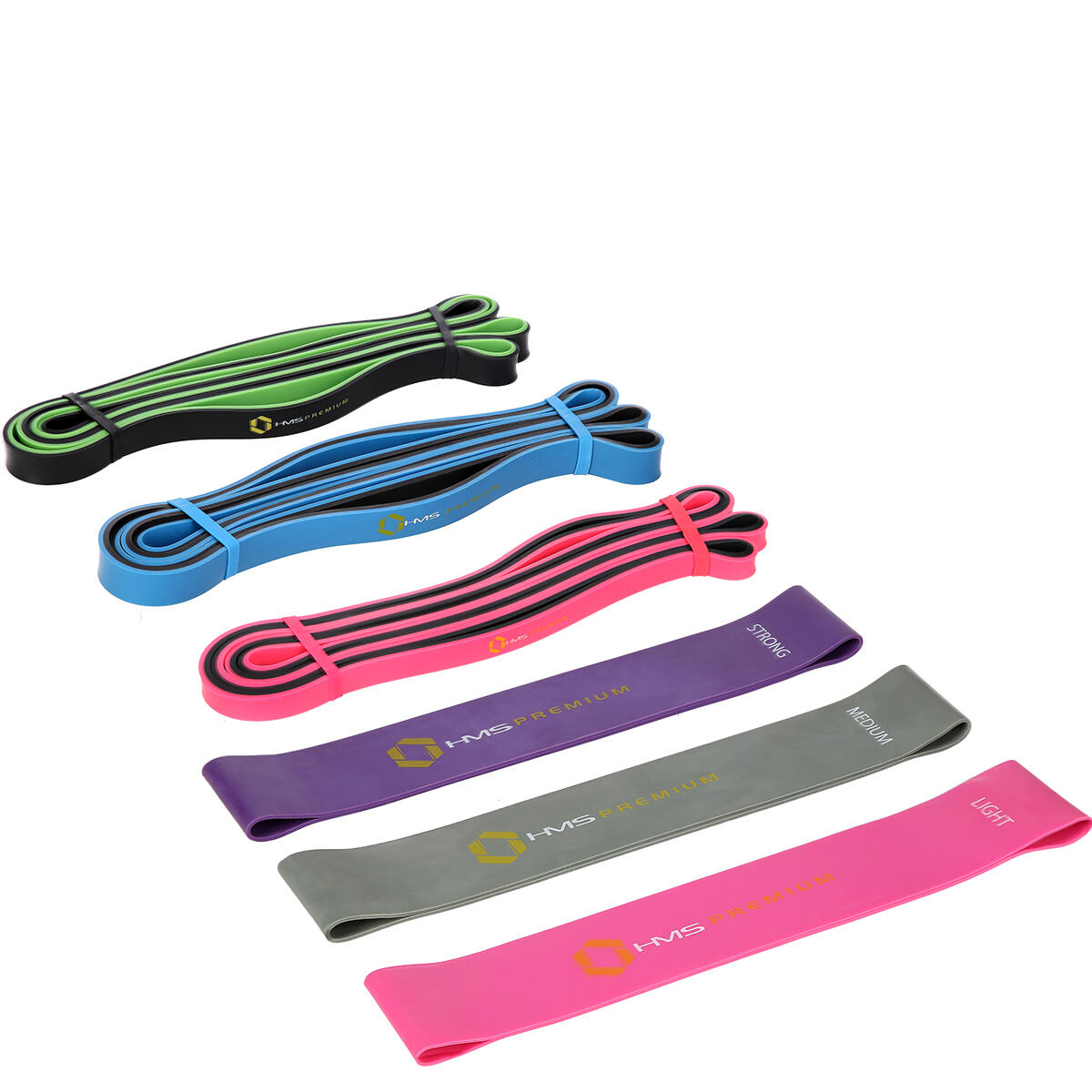 Set fitness gum HMS PREMIUM GU04 GU06 PRO 2/7