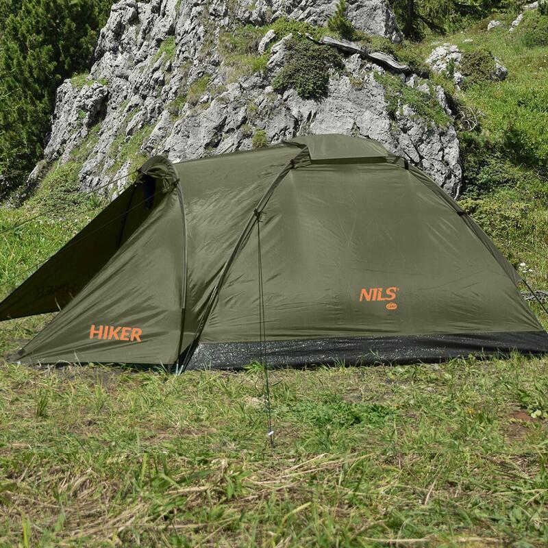 Cort turistic Hiker 2 persoane cu vestibul Nils Camp NC6010