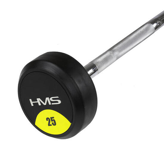 Curlstang met vast gewicht en rubberen coating gsl HMS