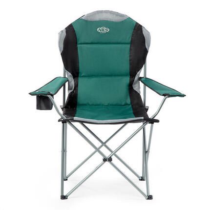 Fauteuil de camping pliable 130 kg avec accoudoirs réglables NILS CAMP NC3080