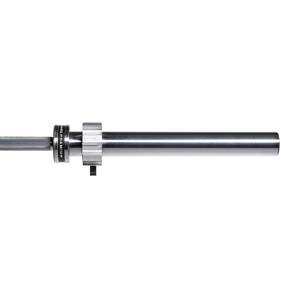 Gryf olimpijski 2200 mm GO901 + zaciski LOCK JAW ZG1500 SILVER HMS Premium 4/7