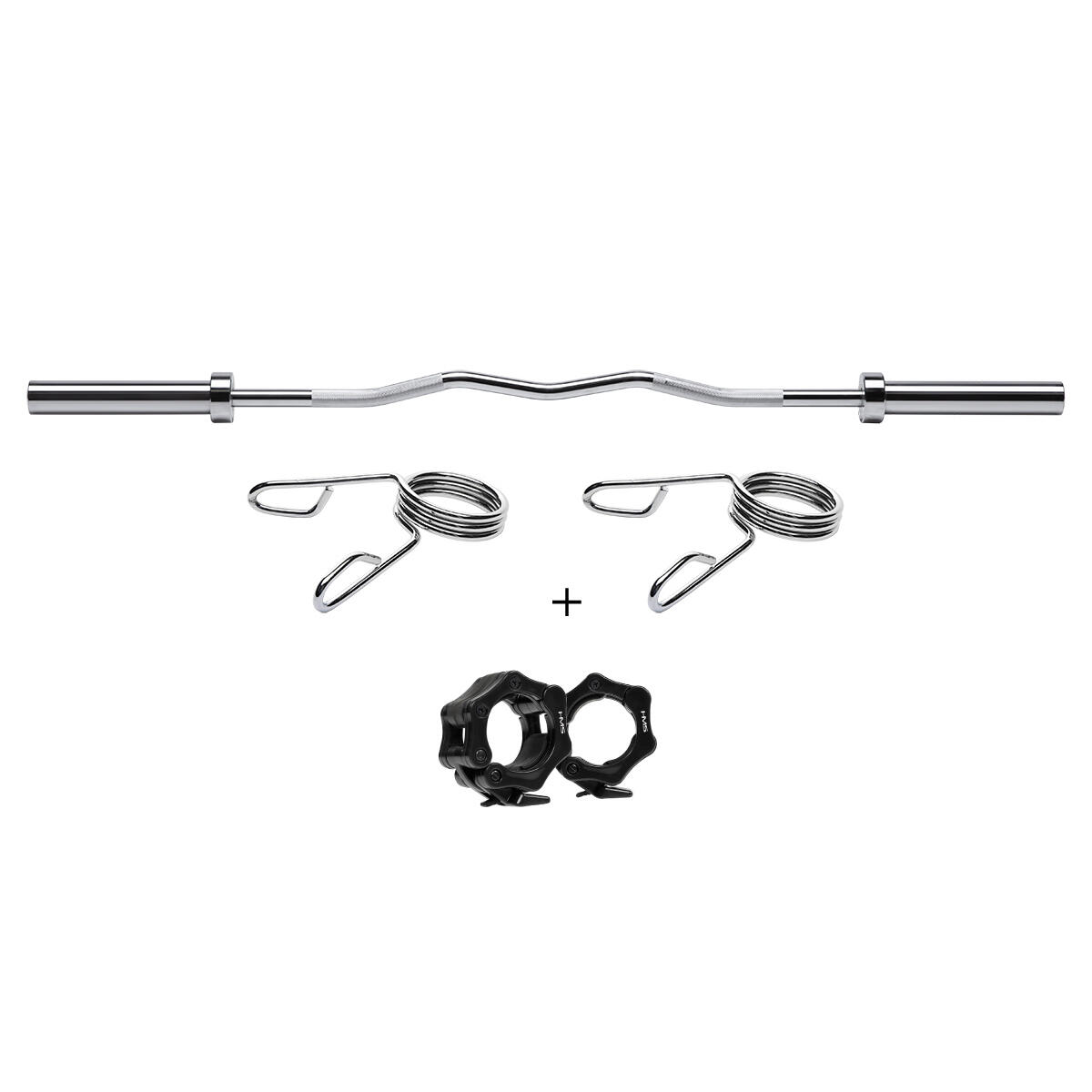 Olympijská osa lomená HMS Premium GOL200 150 x 5 cm + ZG1000 3/7