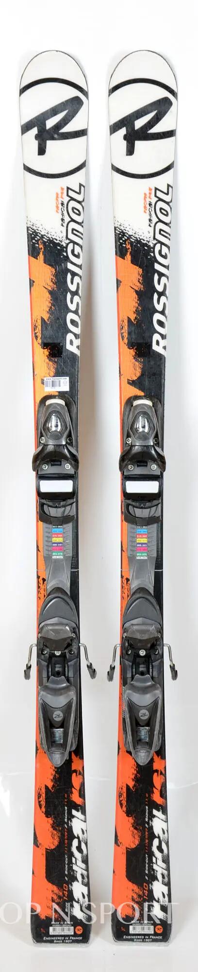 RECONDITIONNE - Skis junior Rossignol RADICAL RSX blk - Skis d'occasio - BON 5/5