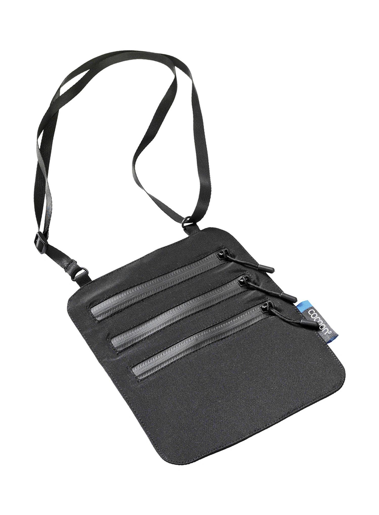 Нашейный кошелёк Cocoon Secret Neck Wallet из шёлка, чёрный — фото 2