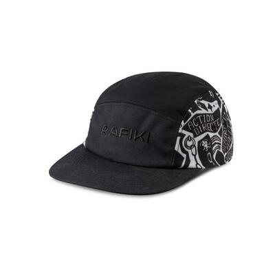 Cappello lifestyle stampato a 5 pannelli RAFIKI nero