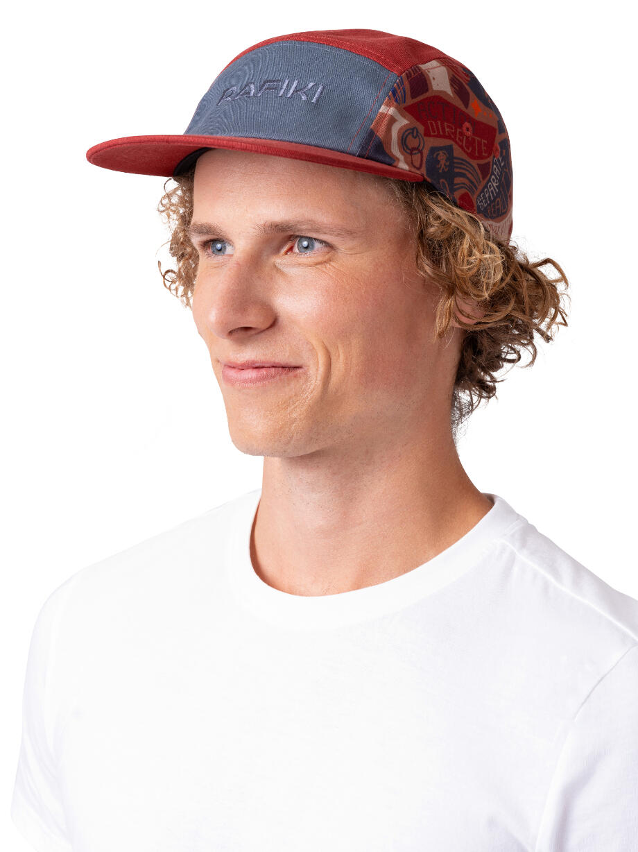 Cappello lifestyle stampato a 5 pannelli RAFIKI marrone 4/4