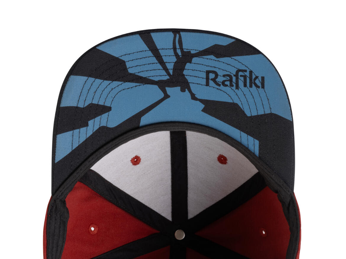 Boné de escalada de aba plana RAFIKI castanho 2/3