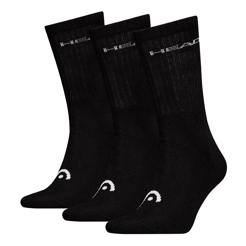 Multi-Sport Unisex 3-Pack Sokken Training Zwart 1/2