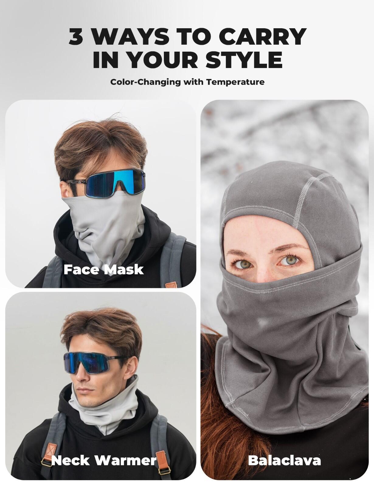 ROCKBROS  Winter Sturmhaube Winddicht Warm Fleece Mask 2/7