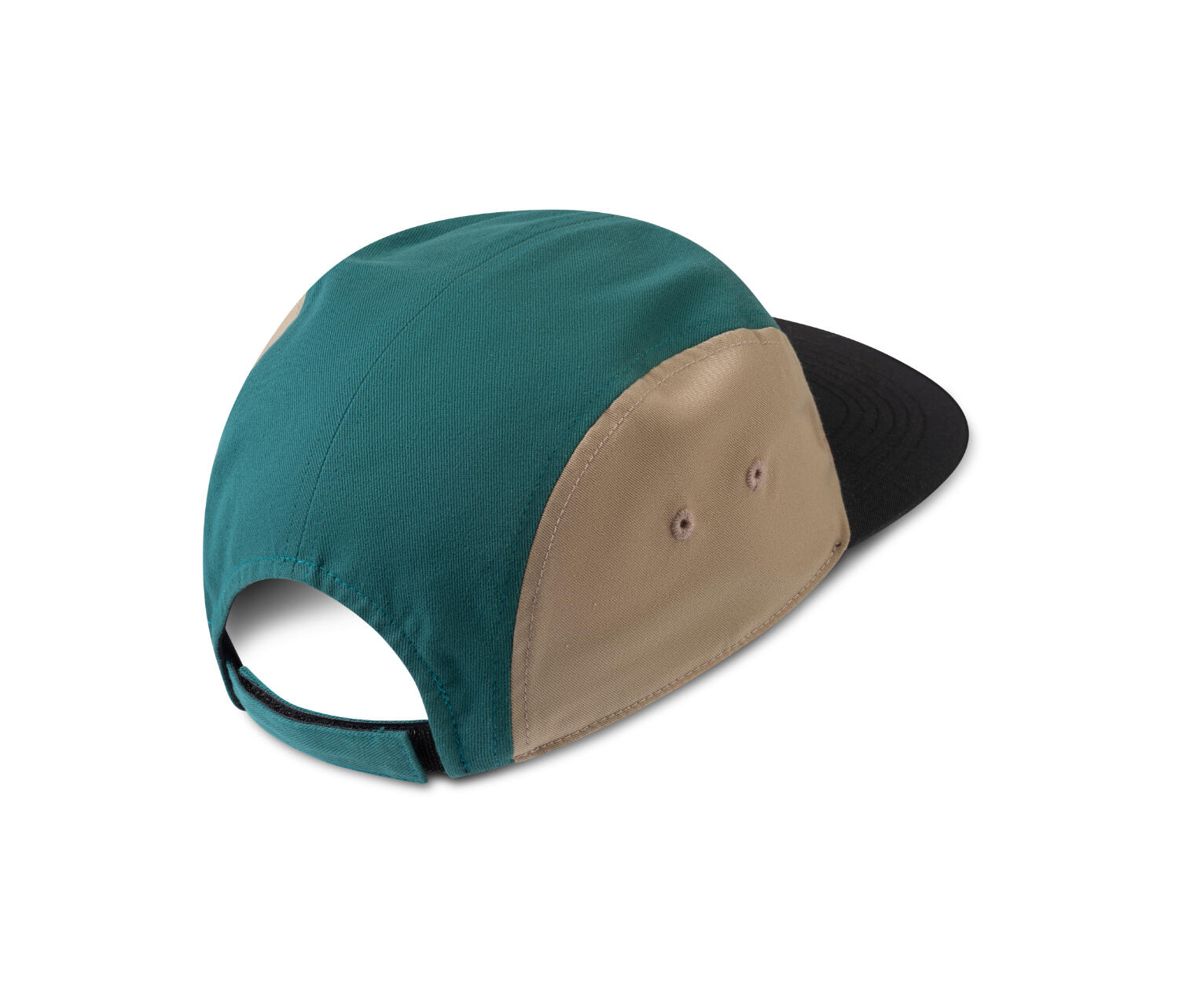Boné de escalada minimalista com 5 painéis RAFIKI verde 2/4