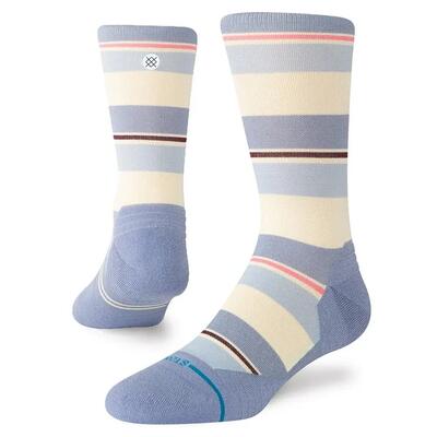 Hardlopen dames freshtek infiknit run sokken milo light crew blauw & geel multi