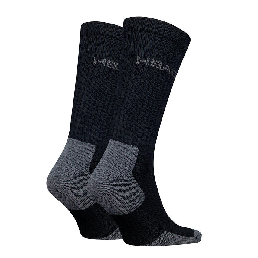 Unisex Performance 2-Pack Sokken Tennis Zwart 2/2